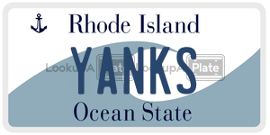YANKS  license plate in RI