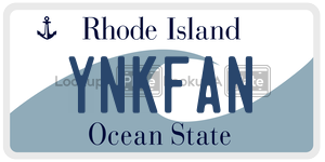 YNKFAN license plate in Rhode Island