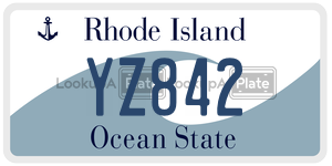 YZ842  license plate in RI