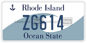 ZG614  license plate in RI
