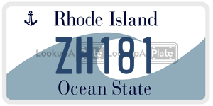 ZH181 license plate in Rhode Island