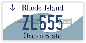 ZL655  license plate in RI