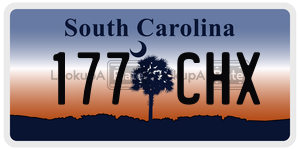 177CHX  license plate in SC