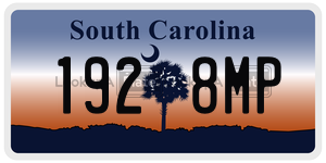 1928MP  license plate in SC