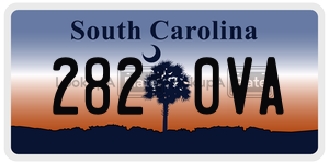 2820VA  license plate in SC