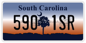 5901SR  license plate in SC