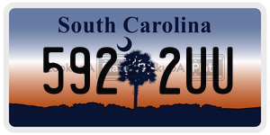 5922UU  license plate in SC