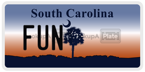 FUN license plate in South Carolina