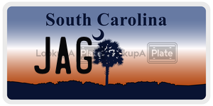 JAG license plate in South Carolina