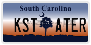 KSTATER license plate in South Carolina
