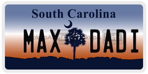 MAXDADI  license plate in SC