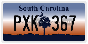 PXK367  license plate in SC