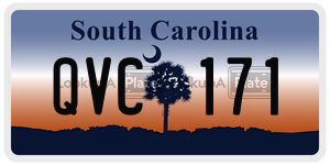 QVC171  license plate in SC