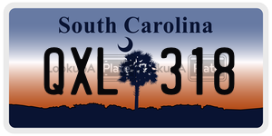 QXL318  license plate in SC