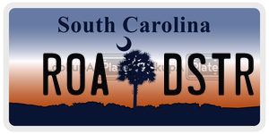 R0ADSTR  license plate in SC