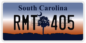 RMT405  license plate in SC