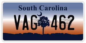 VAG462  license plate in SC