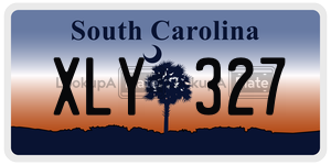 XLY327 license plate in South Carolina