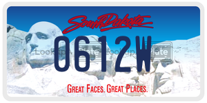 0612W  license plate in SD