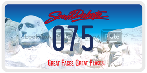 075 license plate in South Dakota