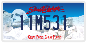 11M531  license plate in SD
