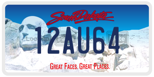12AU64  license plate in SD