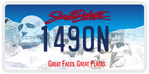 1490N  license plate in SD