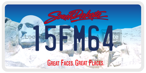 15FM64  license plate in SD