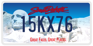 15KX76  license plate in SD