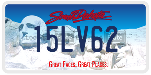 15LV62  license plate in SD