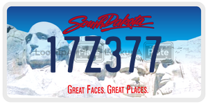 17Z377  license plate in SD