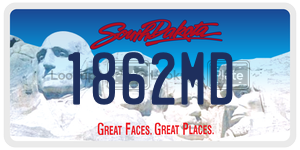 1862MD  license plate in SD
