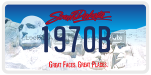 1970B  license plate in SD