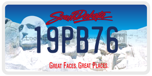 19PB76  license plate in SD