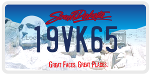 19VK65  license plate in SD