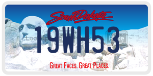 19WH53  license plate in SD