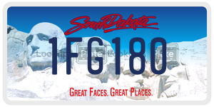 1FG180  license plate in SD