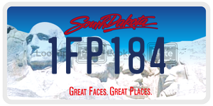 1FP184  license plate in SD