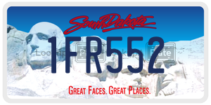 1FR552  license plate in SD