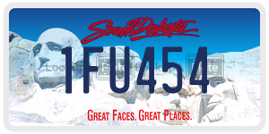 1FU454  license plate in SD