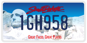 1GH958  license plate in SD