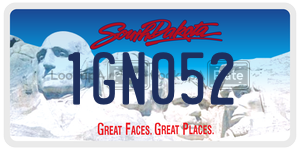 1GN052  license plate in SD