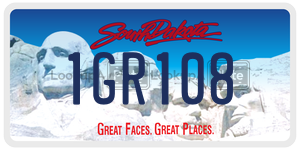 1GR108  license plate in SD