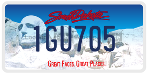 1GU705  license plate in SD