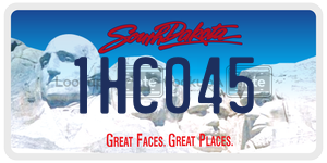 1HC045  license plate in SD