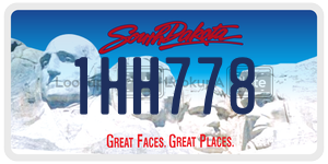 1HH778  license plate in SD