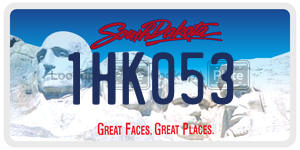 1HK053  license plate in SD