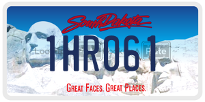 1HR061  license plate in SD
