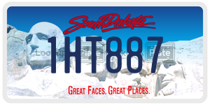 1HT887  license plate in SD