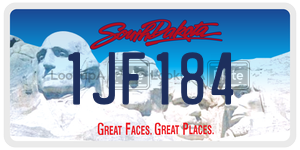 1JF184  license plate in SD